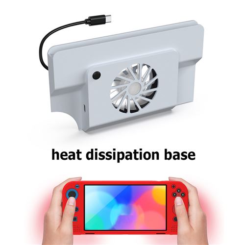 Commutateur Oled Hôte Base Ventilateur de refroidissement Nintendo Switch  Console Portable Base Dissipation de chaleur Ventilateurs Support Radiateur