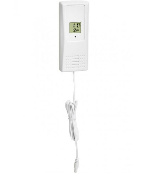 Thermomètre TFA Emetteur de température avec câble 30.3229.02 blanc