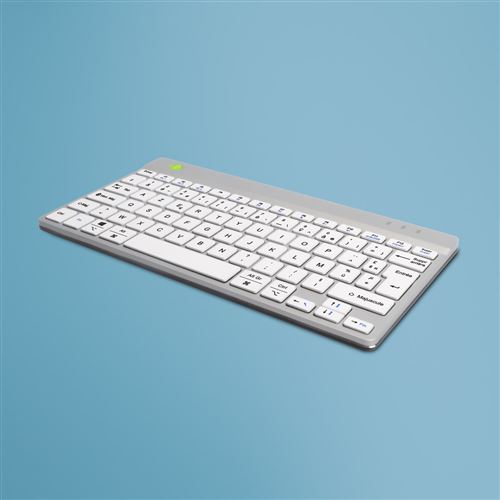 R-Go Tools Blanc Clavier Ergonomique R-Go Compact Break, Clavier Compact Avec Logiciel De Pause,Azerty (Fr), Bluetooth, - Neuf - Image 4