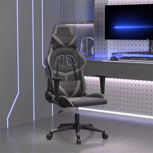 Vidaxl Noir/Gris Chaise De Jeu - Et - Image 3