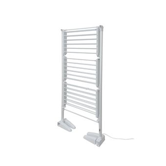 Étendoir à Linge électrique Chauffant - 20 Tubes - Pliable - 220-240V - Séchage Rapide Intérieur