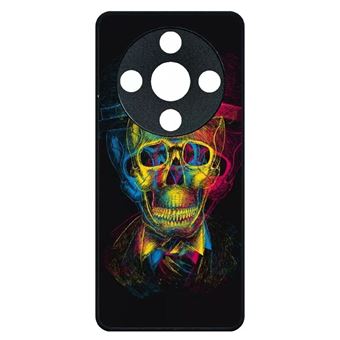 Coque Arrière Taperso Pour Honor Magic 7 LITE - Noir Motif Mort Motard, TPU, Protection
