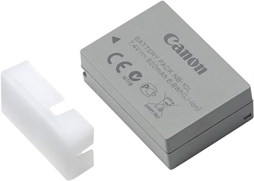 Batterie Canon NB-10L pour Appareil Photo Canon SX40 HS, SX 50HS, G15, GX1