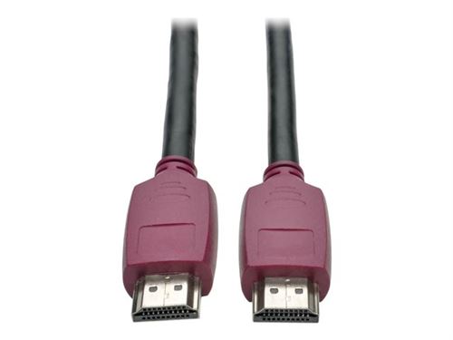Tripp Lite 10ft Premium Hi-Speed HDMI Cable w Grip Connectors 4Kx2K@60Hz 10' - Câble HDMI avec Ethernet - HDMI mâle pour HDMI mâle - 3.05 m - blindé - noir - moulé