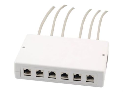 EFB-Elektronik Keystone Distribution Box SM 6/12 - Boîte de dérivation pour montage en surface - 6 ports