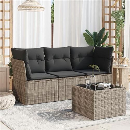 Vidaxl Gris Salon De Jardin - Image 3