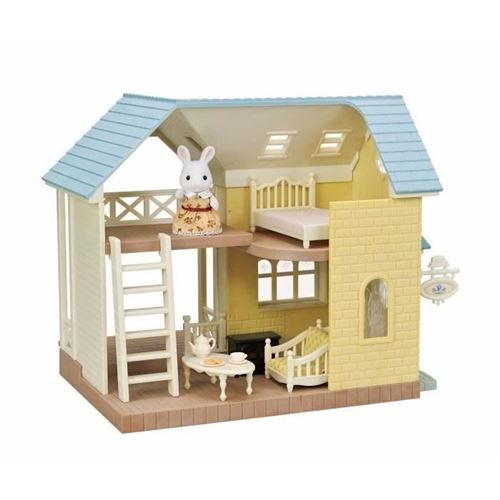Coffret Le Cottage Au Toit Bleu - Sylvanian Families - 5671 - Pour Enfant De 5 Ans Et Plus - Mobilier Inclus