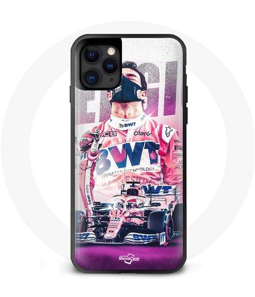 Coque iphone 12 pro Formule 1 Rose Sergio Perez Maniacase
