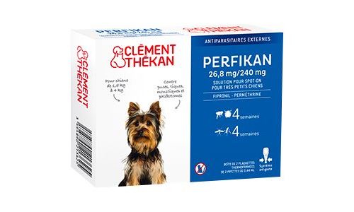 Clément Thékan Perfikan - Répulsifs pour insectes - pour chiens - 0,44 ml - pack de 4