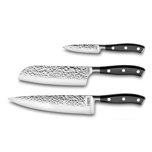 SABATIER TROMPETTE - CARBON - Set de 3 couteaux de cuisine