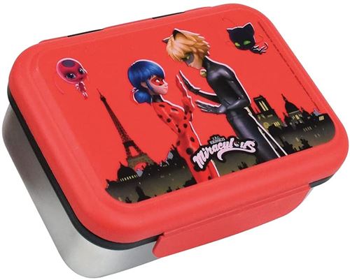 Non Communiqué Rouge Miraculous - Boite Goûter Inox
