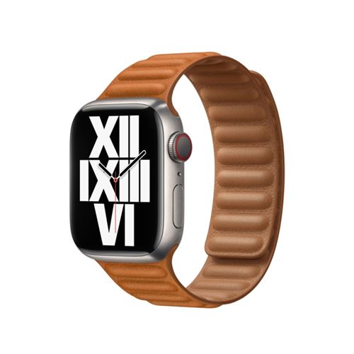 Bracelet pour Watch 42/44 et 45mm &agrave; maillons magn&eacute;tiques Eko Marron
