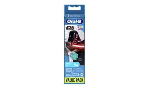 Oral-B Kids Star Wars - Tête de brosse de rechange - pour brosse à dent (pack de 4) - pour Kids Star Wars