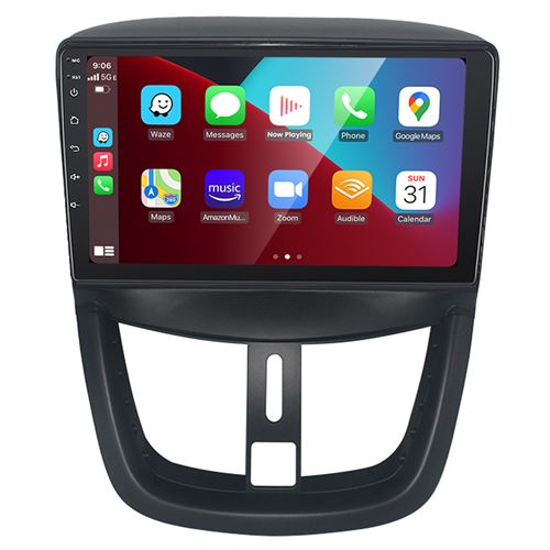 Autoradio Gearelec 9 Pouces Android pour Peugeot 207 2006-2010 avec carplay Andriod Auto 【2+32GO】