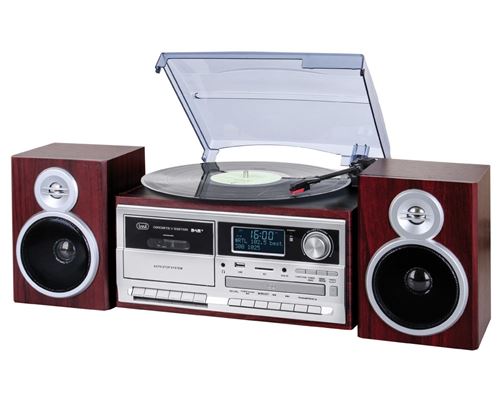 Non Communiqué Trevi Tt 1072 Dab Tourne-Disque À Entraînement Direct Bois Semi-Automatique