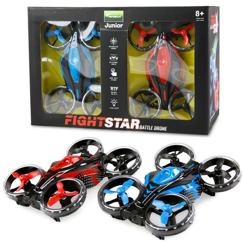 Amewi - pack 2 drones racing et combat aérien rtf rouge et bleu