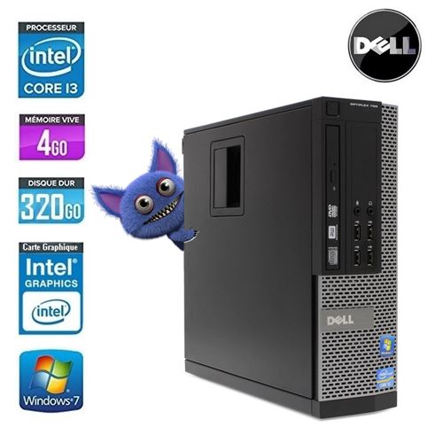 PC dell optiplex 790 i3 sff core i3 2100 3.3ghz 4go 320 go