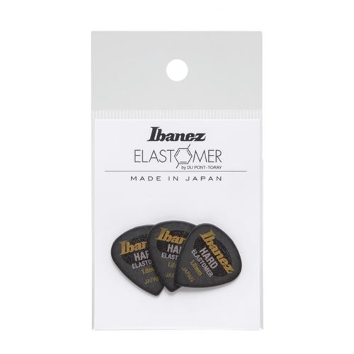 Ibanez BEL16HD10SHBK Hazy Black - 3 médiators Elastomère - 1 mm – durs