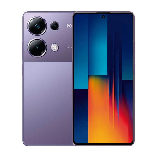 Xiaomi POCO M6 Pro - 4G smartphone - double SIM - RAM 8 Go / Mémoire interne 256 Go - microSD slot - écran OEL - 6.67 - 2400 x 1080 pixels (120 Hz) - 3 x caméras arrière 64 MP, 8 MP, 2 MP - front camera 16 MP - violet