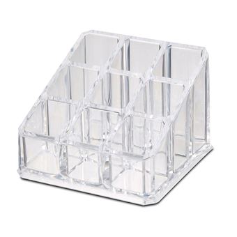 Organisateur Maquillage En U JessLab 4 Compartiments | Diviseurs Amovibles | Empilable Pour Salle De Bain Bureau