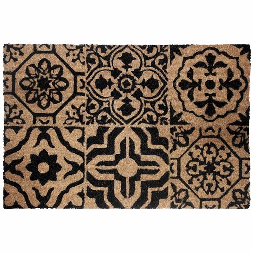 paillasson rectangle 40 x 60 cm coco imprime lisbonne