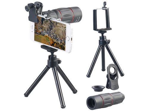 Téléobjectif pour smartphone zoom optique 18x et trépied CVL-180.tel