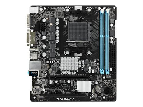 Carte mère asrock 760gm-hdv, amd 760 - sockel am3