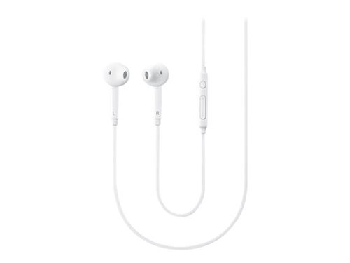 Samsung Eo-Eg920B - Écouteurs avec Micro - Intra-Auriculaire - Filaire - Jack 3,5Mm - Blanc - pour Samsung Convoy 3, Rugby 4, S336; Ativ Se; Galaxy E5, Mega 2, Prevail Lte, S6, Stardust