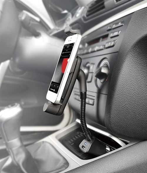 Support Voiture Allume Cigare 2 en 1 pour SAMSUNG Galaxy A5 Smartphone Android Micro USB Reglable Universel Chargeur