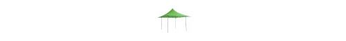 Barnum pliant TINGTOP 4x4m polyester 300g/m² Pelliculé PVC tube aluminium 40mm Coloris Vert