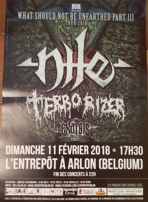 NILE - Terrorizer * Tour 2018 - AFFICHE