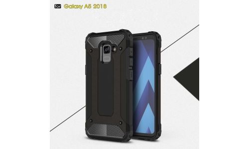 Coque Hybrid Duo noir pour Galaxy A8-2018 SM-A530F