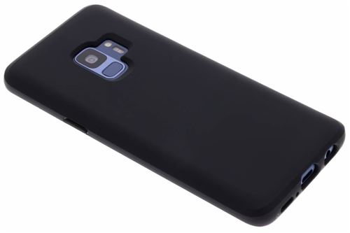 Spigen Liquid Crystal - Achterzijde behuizing voor mobiele telefoon - thermoplastic polyurethaan (TPU) - matzwart - voor Samsung Galaxy S9