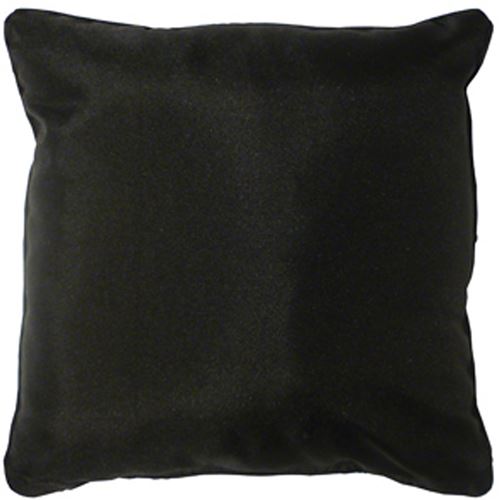 Coussin passepoil 40 x 40 cm polyester uni essentiel Noir