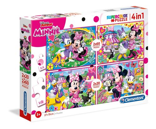 Clementoni puzzle Disney Minnie 4 puzzles 2x20/2x60 pièces