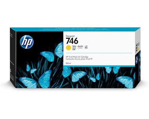 HP 746 - 300 ml - jaune - original - DesignJet - cartouche d'encre - pour DesignJet Z6, Z6dr, Z9+, Z9+dr
