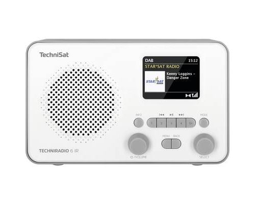 Non Communiqué Blanc/Gris Technisat Techniradio 6 Ir Radio De Table Internet Internet, Dab+, Fm Bluetooth, Dab+, Radio Internet, Fm, Wifi Fonction Réveil