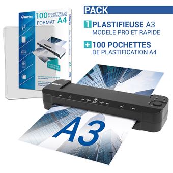 100 Feuilles de plastification A4 150 microns - Autres accessoires de  bureau - Achat & prix