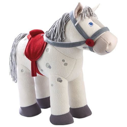 Haba cheval en peluche Konrad blanc 35 cm