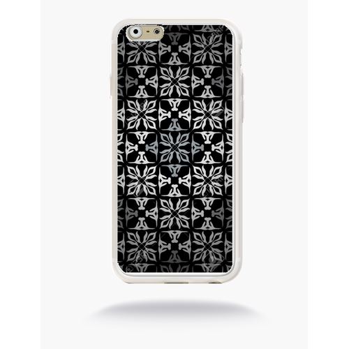 Coque Mosaique Baroque Compatible Apple Iphone 6 Silicone Blanc Mat