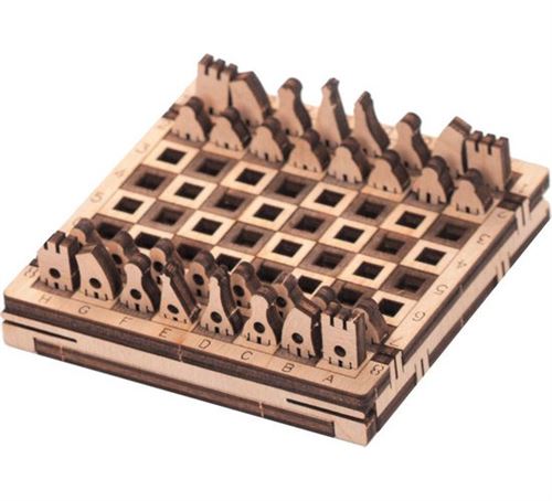 Mr. PlayWood jeu d'échecs 21,6 x 7,5 cm bois 30 pièces