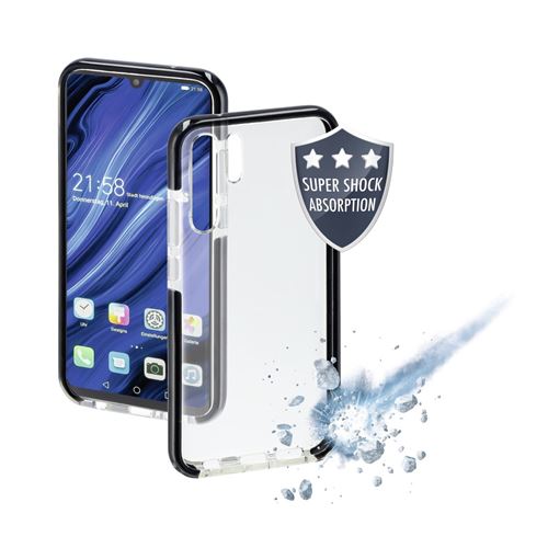 Hama Prime Line Protector - Achterzijde behuizing voor mobiele telefoon - thermoplastic polyurethaan (TPU) - zwart, transparant - voor Huawei P30 Pro
