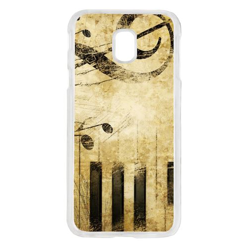 Coque Piano Note Musique Compatible Galaxy J3 2017 Transparent