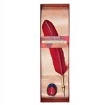 Plume d'écrivain et encre - Rouge - Aladine