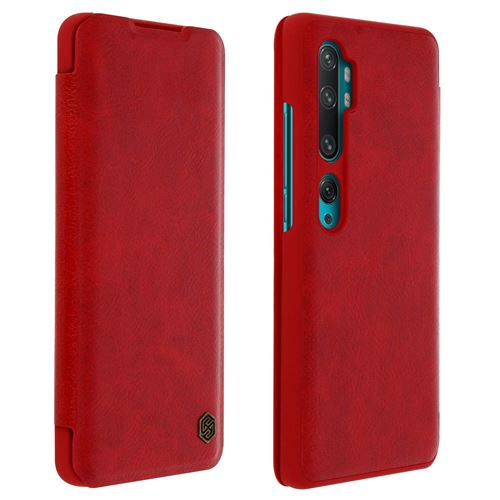 Etui pour Xiaomi Mi Note 10/Note 10 Pro Porte-carte Cuir Qin Nillkin rouge
