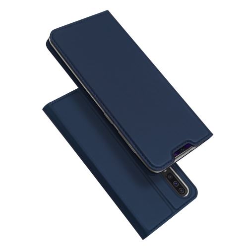 Etui en PU Skin Pro Series stand flip bleu foncé pour votre Samsung Galaxy A70