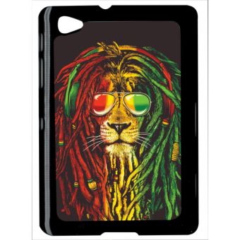 Coque Samsung Galaxy Tab 7.7 Lion Rasta A Lunette
