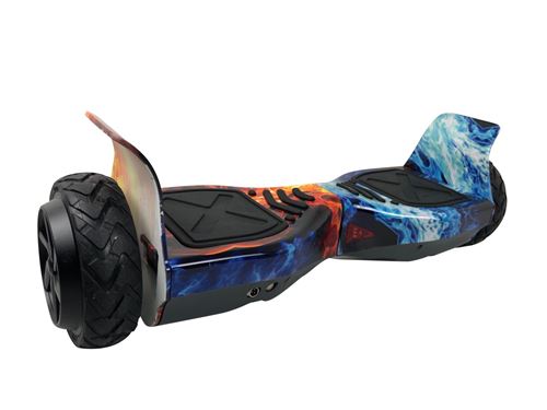 HOVERBOARD 6.5 POUCES HUMMER Flamme Bleu BLUETOOTH+ SAC+ TÉLÉCOMMANDE