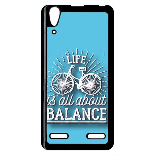 Coque Lenovo A6000 Life Il All About Balance Fond Bleu
