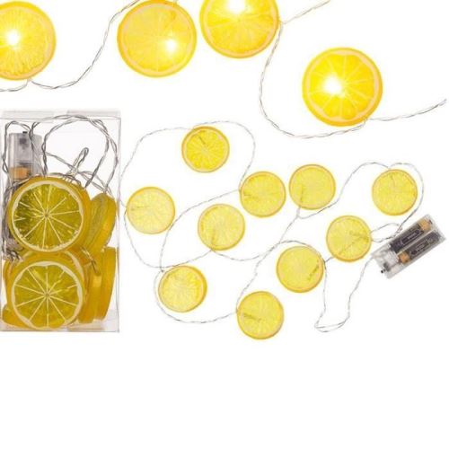 Guirlande lumineuse citron sun 10 led - blanc 260052